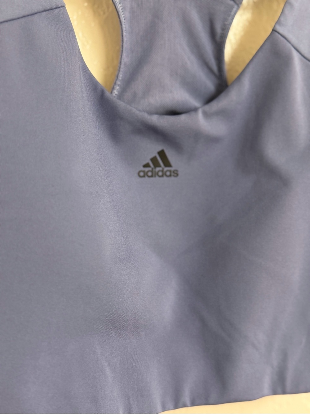adidas Racerback Sports Bra in Slate Blue - Picture 3 of 3